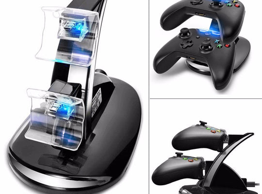 Dual Controller Charging Dock Station For Microsoft Xbox One Controllers