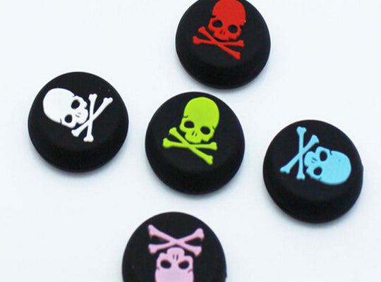 2pcs Skull Thumb Stick Grip Caps For XBOX and PS4