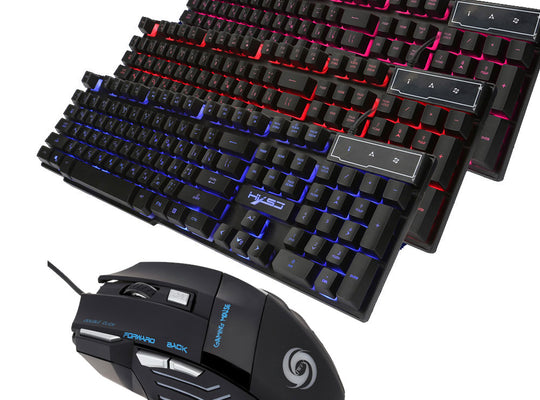 EK Gaming Keyboards 3 Backlight Modes+3200DPI Gameing Mouse