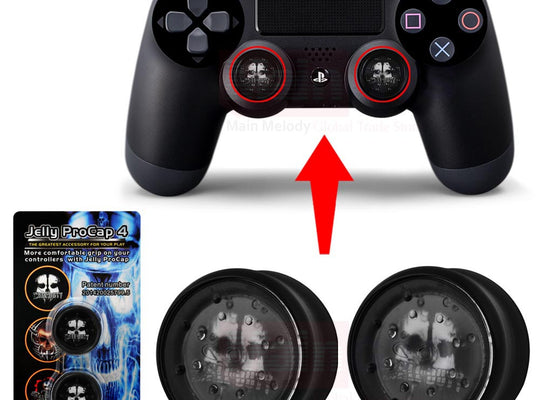 Jelly PROCAP For Dualshock 4 PS4 Controller Skull Ghost Thumb Stick Grip