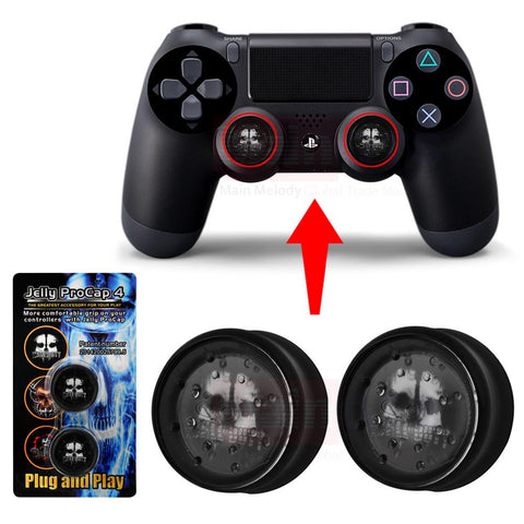 Jelly PROCAP For Dualshock 4 PS4 Controller Skull Ghost Thumb Stick Grip