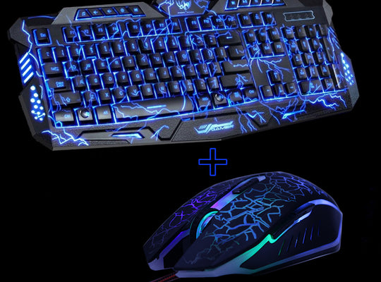 Havic Purple/Blue/Red LED Pro Gaming Keyboard Mouse Combo