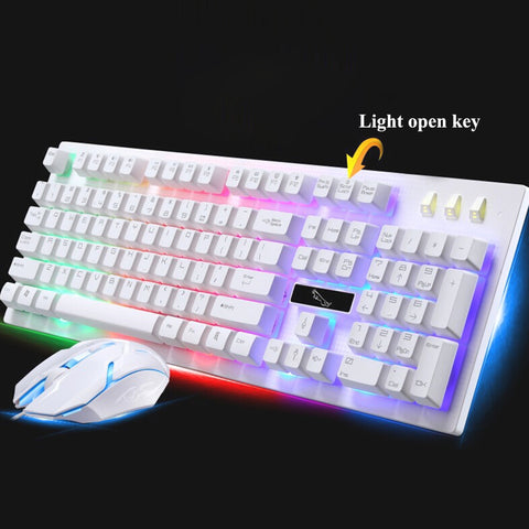 Backlight LED Pro Gaming Keyboard 2000 DPI Mouse combo