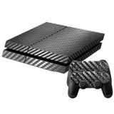 Classical Black Carbon Fiber Decal Skin Ps4 console Cover