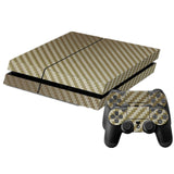 Classical Black Carbon Fiber Decal Skin Ps4 console Cover