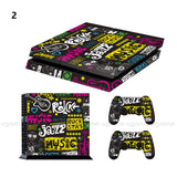 STICKERBOMB Skin Sticker For Sony PS4 Playstation 4 Console & 2 Controller