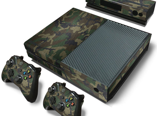 Camouflage Camo Pattern Decal Skin for XBOX One Console+2 Controller