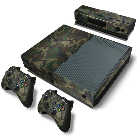 Camouflage Camo Pattern Decal Skin for XBOX One Console+2 Controller