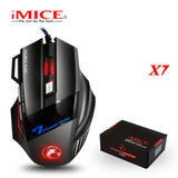 iMICE X7 Wired Gaming Mouse 7 Buttons Optical 5000DPI Professional Mouse Gamer Computer Mice For PC Laptop