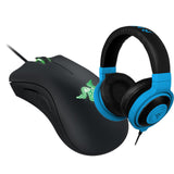 Razer Kraken Neon Over-Ear Gaming Headphone and Razer DeathAdder 2013 6400DPI Gaming Mouse For Phone Computer PC + Original box