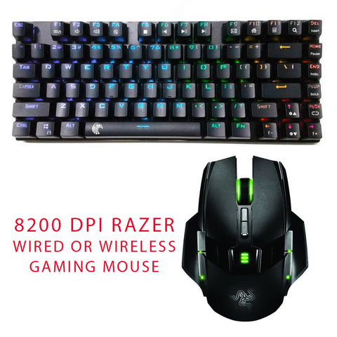 Razer Ouroboros Elite Wired/Wireless Gaming Mouse & Waterproof RGB Keyboard