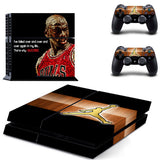 NBA Legend Air Jordan PS4 Skin Sticker For Sony PlayStation 4 Console and Controllers for Dualshock 4 PS4 Skin Sticker