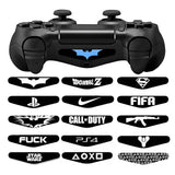 2 PCS Custom Game Light Bar Vinyl Stickers For PS4