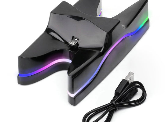 Gamepad LED DC 5V Dual Charging stand for Dual-Shock 4 Controllers