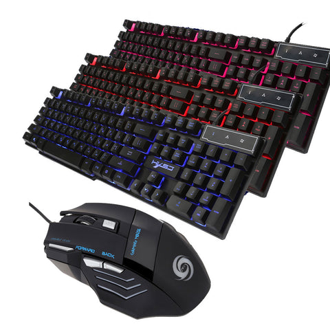 EK Gaming Keyboards 3 Backlight Modes+3200DPI Gameing Mouse