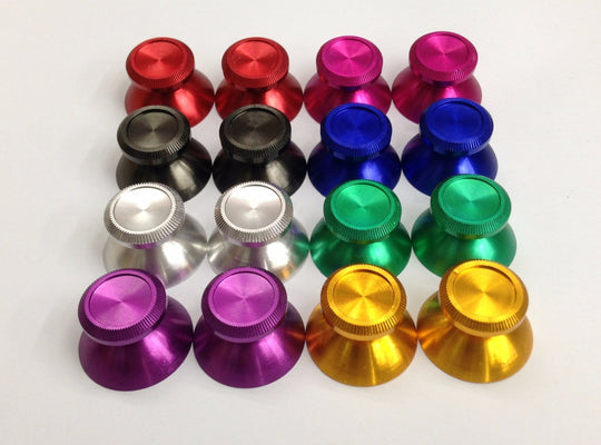2Pcs Metal Mod Colorful Joystick Analog 3D Thumbsticks for PS4 XBOX ONE Controller