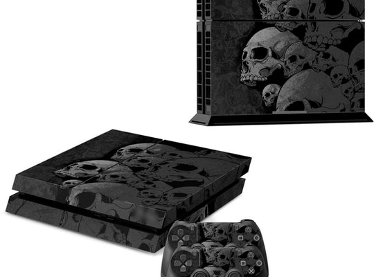 PS4 Skull Skin Decal w/ Controller Decals