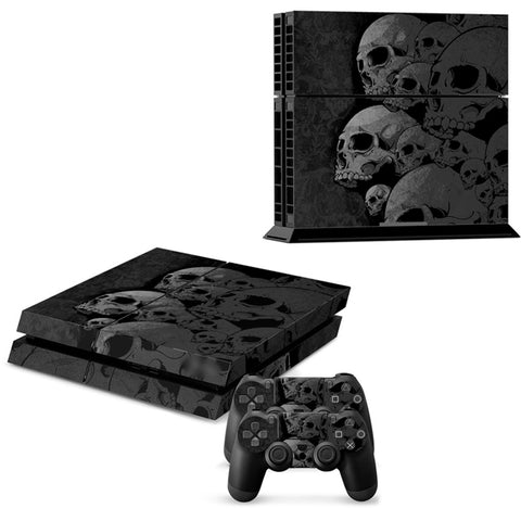 PS4 Skull Skin Decal w/ Controller Decals